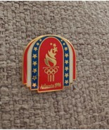 ATLANTA 1996. OLYMPIC GAMES PIN. LOGO AND TORCH. 100 Red White Blue - €7,85 EUR