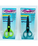 LOT OF 2 Allary Shaped Edge Stainless Steel Scissors E-z Grip Handles, S... - $147.95 MXN