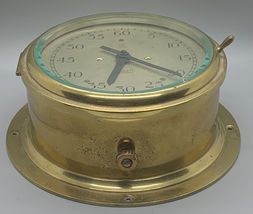 Early 1900&#39;s Mecer Brass 10&quot; Wall Clock From The Princess Margaret Ferry... - £439.64 GBP