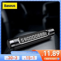 Baseus  Car Temporary Par Card Phone Number Hidden Dual Number  Switchable Plate - £78.33 GBP