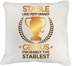 Stable Like Very Smart Genius, Probably The Stablest Funny Pillow Cover ... - £19.46 GBP+
