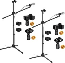 5Core 2 Pieces On-Stage Stands Short Mic Stand Amp Kick Drum Snare High Hat - £27.25 GBP