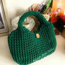 Mini cute net handbag, 100% handmade, Crocheted Bag - £35.88 GBP