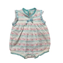 Vintage Health-Tex Romper One Piece White Pink Blue Ducks Size 3 months  - £11.83 GBP