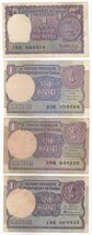 India, 1 Rupees Set of 4 All Different Sign Old Issues Banknotes-
show o... - $8.70