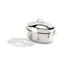 All-Clad Stainless-Steel Oval Roaster with Rack and Dome Lid (SCRATCH) - €110,80 EUR