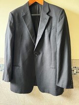 ARMANI COLLEZIONI Black Wool Silk Jacket SZ IT 46 L EUC - $127.71