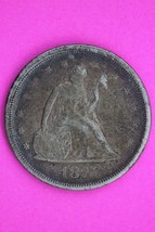 1875 S Twenty 20 Cent Seated Liberty Silver Key Date Coin Free Shipping 0050 - $189.99