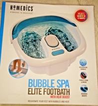 Homedics Bubble Spa Elite FootBath, FB-450H With Heat Boost - $14.82