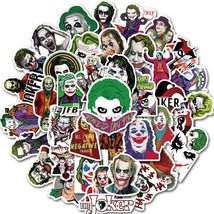 50pcs The Joker Movie Stickers For Wall Decor Fridge Motorcycle Bike Lap... - $8.99