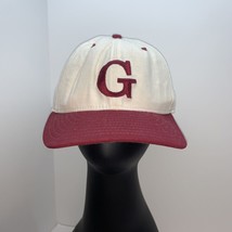 Letter G Hat Baseball Cap Fitted 7 3/4 New Era MLB Vintage White Egg Early 90 - £30.50 GBP