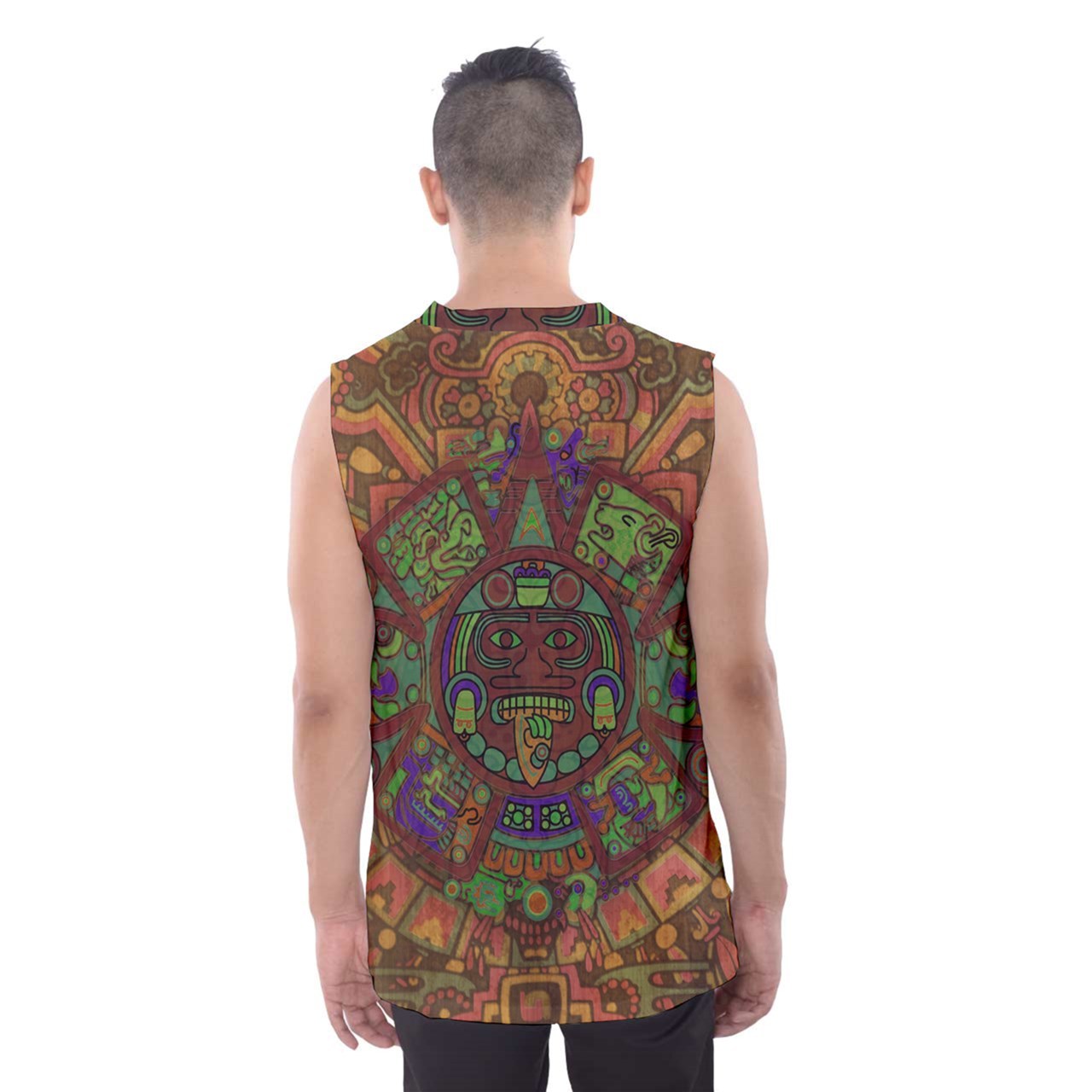 New ancient mayan calendar sun moon Sport Tank Top full print Tshirt - $22.99+