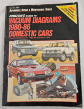Chiltons Guide To Vacuum Diagrams 1980-86 Domestic Cars Part No. 7821 Go... - $185.07 MXN