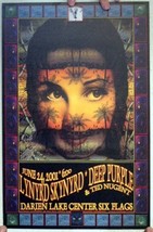 Lynyrd Skynyrd Deep Purple Et Ted Nugent 6/24/01 Six Drapeaux Affiche - $76.07 CAD