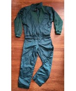 SPORTS ESSENTIALS Womens VTG  Track Suit 2 Pc M  80s Emerald Green Shoul... - $71.37
