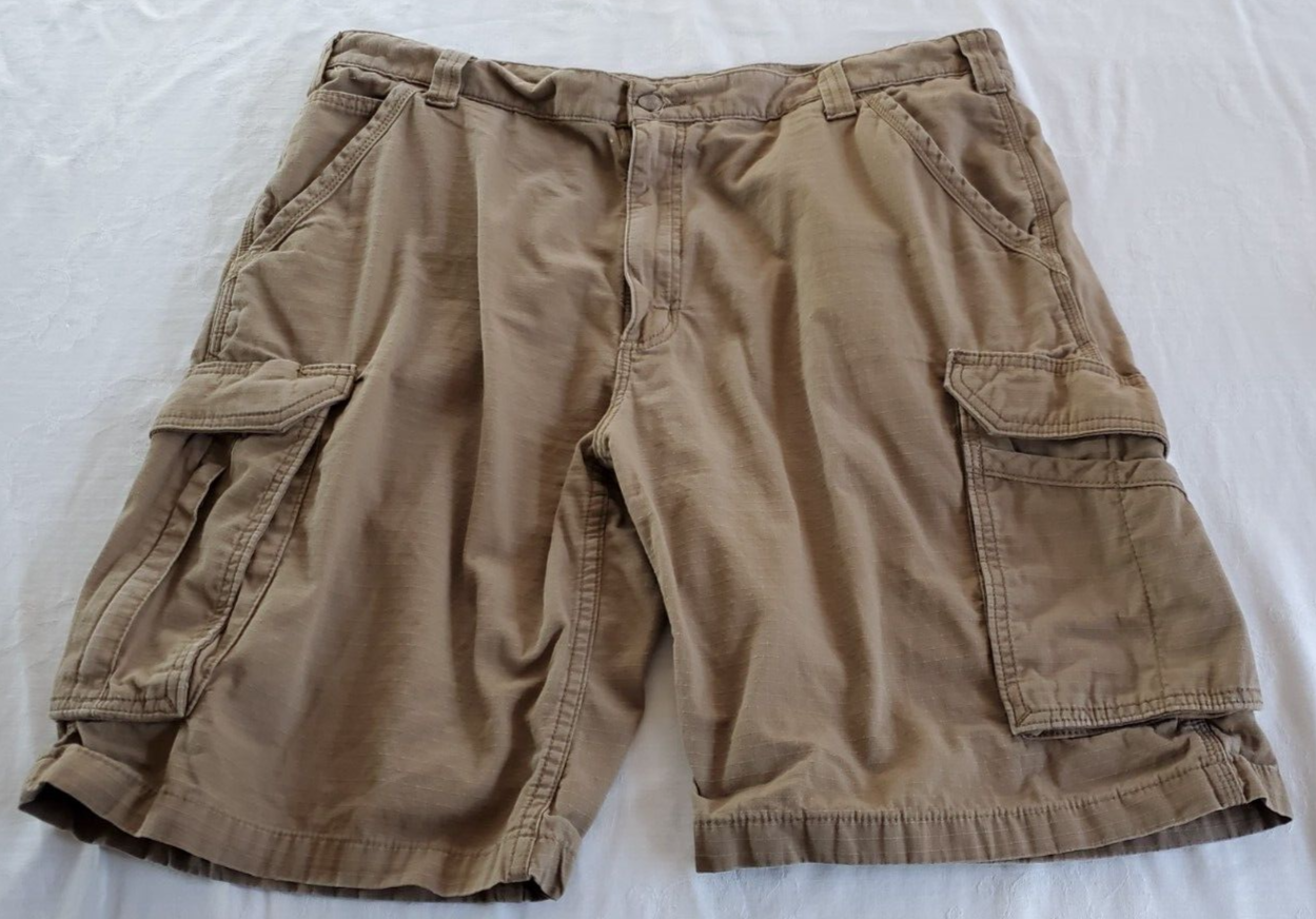 Primary image for Carhartt Force Brown Cargo Shorts Mens Size 40 Relaxed Fit Work shorts