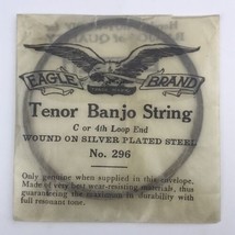 Eagle Brand 296 Banjo String 4th C  Antique Tenor Silver Plated Steel Lo... - $10.00