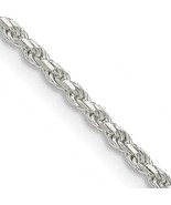 Sterling Silver 1.85mm Diamond-cut Rope Chain - $107.78