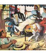 1947 Graham Kaye Saturday Evening Post Magazine Art Page Mexican Carouse... - $550.13 MXN