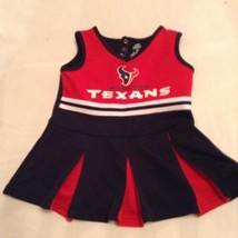 NFL Team Apparel dress Size 2T Houston Texans cheerleader uniform blue red - $19.79