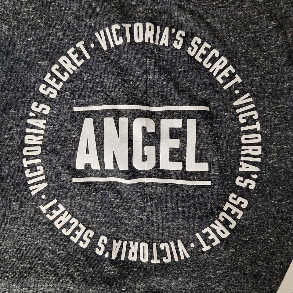 Victoria Secret Women's Racerback Tank Top Size Small Black Angel Summer Casual Item image 4
