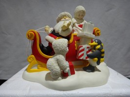 Department 56 Snowbabies &quot;Santa Claus Is Comin&#39; to Town&quot; Figurine Rare 2003 - £394.23 GBP