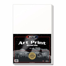 1 pack of 100 BCW Acid Free 11&quot; x 17&quot; Art Print White Backing Boards - £29.21 GBP