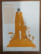 AT&amp;T 1970 Vintage Print Ad Salesman Rooted To The Grround - $8.90