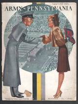 Army vs Pennsylvania NCAA Football Game Program-11/16/1940-Franklin Field-pix... - £98.74 GBP