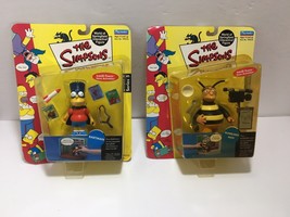 The Simpsons Bumblebee &amp; BartMan (Lot of 2) Playmates Action Figure Series 5 NIB - £47.76 GBP