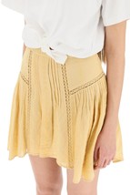 Isabel Marant Etoile Women Jorena Honey Embroidered Laced Mini Skirt Size M 38 - £99.87 GBP