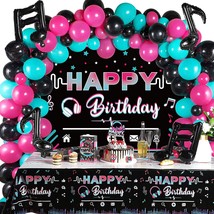 Music Happy Birthday Party Decorations Musical Social Media Birthday P - £30.36 GBP