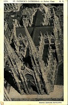 New York NY NYC St Patrick&#39;s Cathedral Overhead Cross UNP 1920s Vtg Postcard  - £3.66 GBP