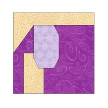 ALL STITCHES - ELEPHANT PAPER PIECING QUILT BLOCK PATTERN .PDF -099A - $2.75