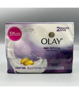 Olay Age Defying Soap Original Formula Vitmain E Beauty 2 Bars 10x Moist... - $19.70