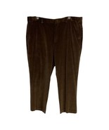 Orvis Mens Pants Size 42 Brown Corduroy Trouser Pants Casual Dress Pockets  - $31.03