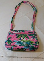 Vera Bradley Petite Crossbody 15974-J26 Tropical Paradise small purse pink NWT - £24.83 GBP