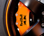 Red Bull car caliper stickers stand out 6pcs, black - $17.99