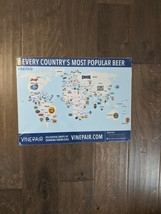 16&quot; Every Country Popular BEER globe world retro USA STEEL plate display ad Sign - £39.48 GBP