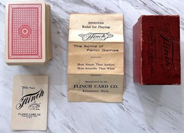 Antique 1913 Flinch Card Game All Complete In Original Box w/INSTRUCTIONS - £18.67 GBP