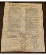 Large - U.S. Constitution Parchment Replica Poster - 23"W x 29"H - $7.25