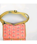Fossil Crossbody Bag Cute Bumblebee Pink Coral  Women&#39;s Adjustable Strap - $426.22 MXN