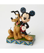 Disney Mickey Mouse &amp; Pluto Figurine &quot;Best Pals&quot; - Disney Traditions Col... - £47.32 GBP