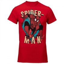 Spider-Man Comic Leap T-Shirt Red - £27.51 GBP+