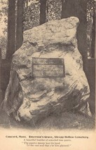Vintage Postcard- Ralph W. Emerson&#39;s Grave, Concord, Mass. Unposted - £3.93 GBP