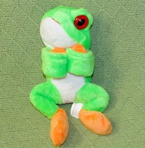 Wild Republic Green Frog Wrist Hugger Slap Bracelet Plush Stuffed Animal Toy - £8.48 GBP