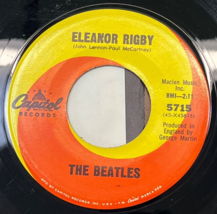 The Beatles Eleanor Rigby / Yellow Submarine 45 Rock Capitol 5715 VG+ Vinyl - £23.90 GBP