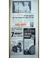 Puss’n Boots Sun Maid Fluffy Frosting Small Print Magazine Advertisement... - $5.46 CAD