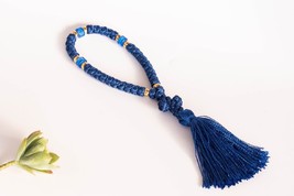 33 knots Blue Brojanica Orthodox Prayer Rope gift Eastern rosary Jesus C... - £13.59 GBP