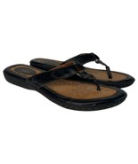 BOC Born Shoes Womens 9M Flip Flop Vegan Faux Leather Metal Ring Comfort... - $32.48 CAD
